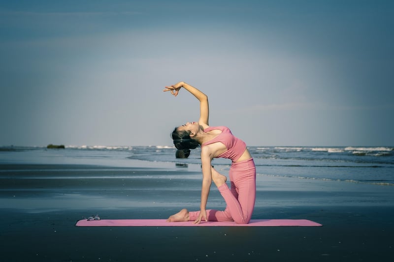 Beach yoga